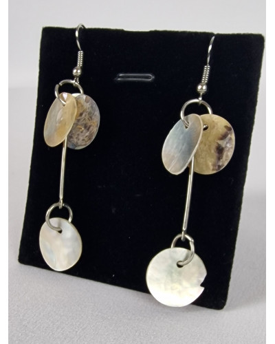 Boucles d'oreilles nacre