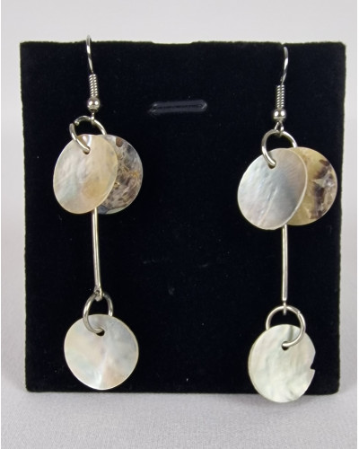 Boucles d'oreilles nacre