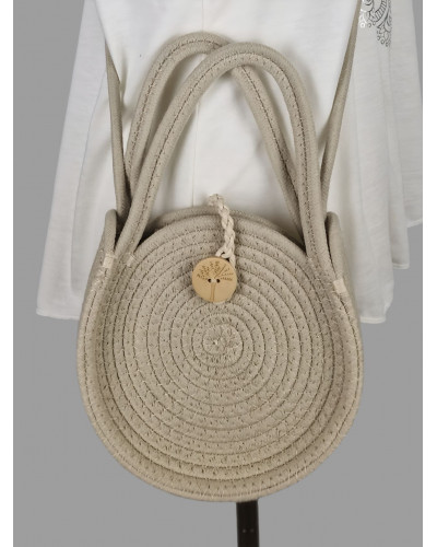 Sac rond beige