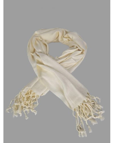 Echarpe Cashmere Blanc