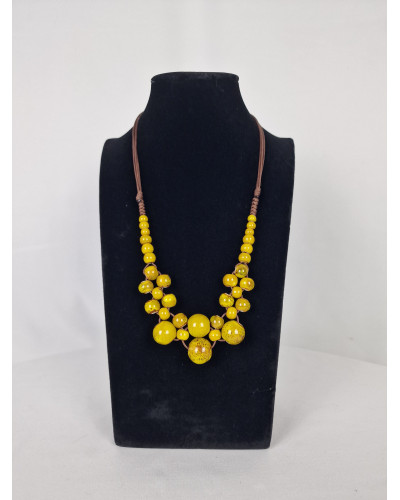 Collier Boule Jaune