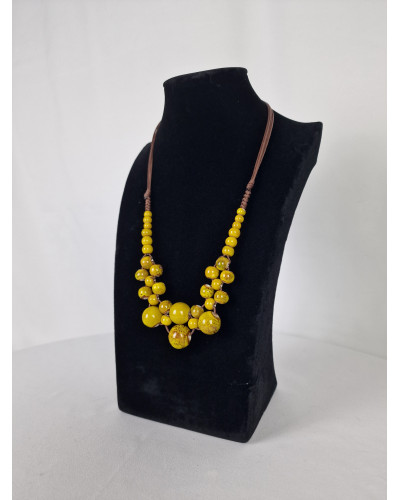 Collier Boule Jaune