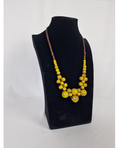 Collier Boule Jaune