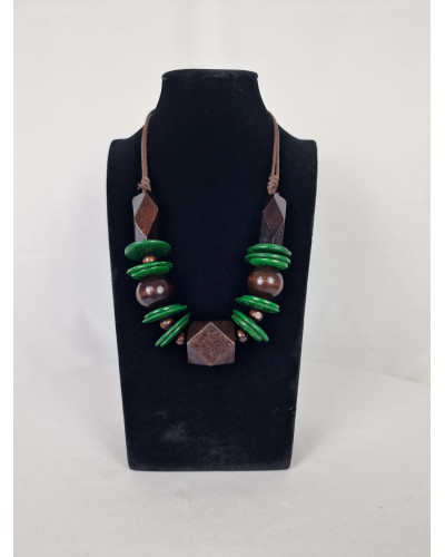 Collier Bois Vert