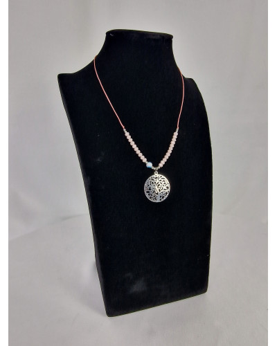 Collier Arbre de vie Rose